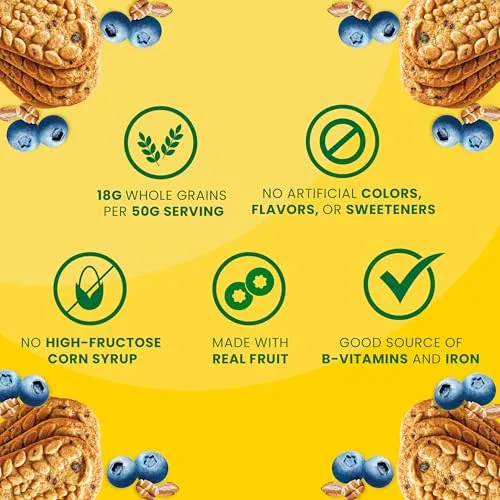 belVita Breakfast Bars Biscuits, Blueberry, 8 Packs (4 Biscuits Per Pack) - Image 5