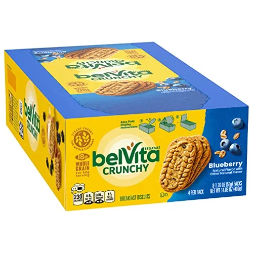 belVita Breakfast Bars Biscuits, Blueberry, 8 Packs (4 Biscuits Per Pack) - Image 6